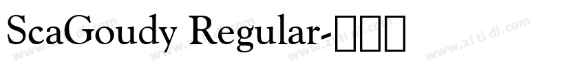 ScaGoudy Regular字体转换